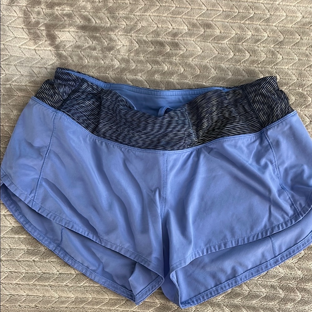 Lululemon Athletica Blue Athletic 2.5” Shorts Lightweight Running Design